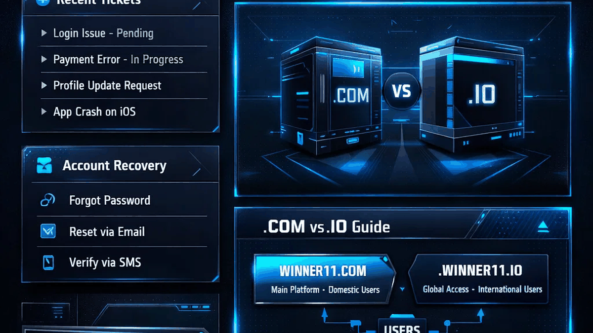 Winner11 registration and first access support flow